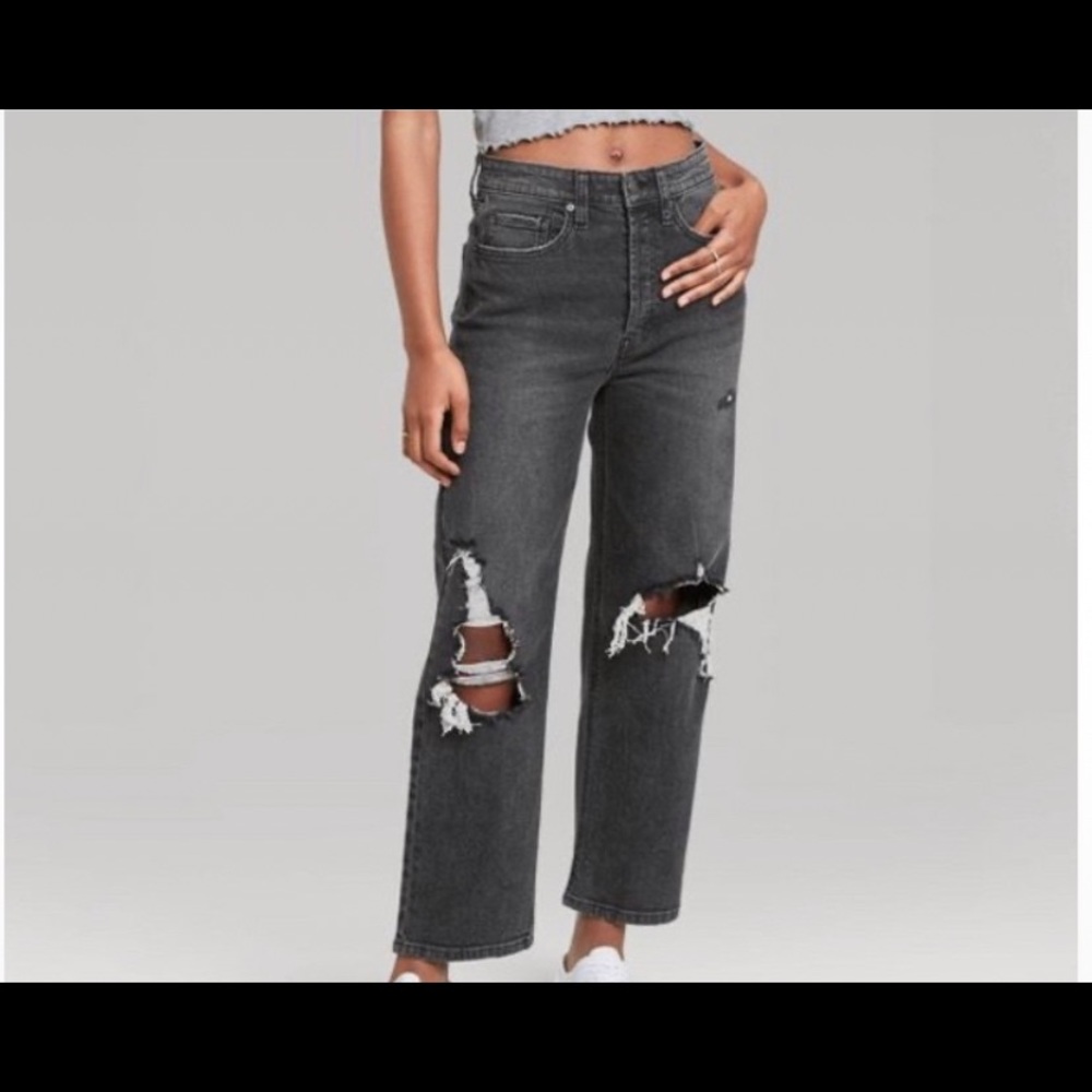 ripped black jeans
